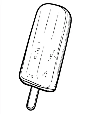 Refreshing Popsicle Treat Coloring Page by Mindset Flow