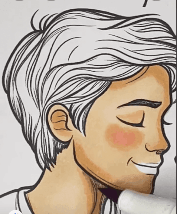 Romantic Couple On Hammock Valentine Coloring Page-HowToVideo