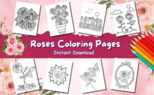 Roses Coloring Pages