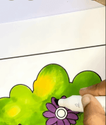 Rounded Tree with Flowers Kids Printable Coloring Page-HowToVideo