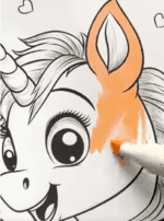 Selfie-Loving Unicorn With A Phone Unicorn Coloring Page How To Video Selfie-Loving Unicorn With A Phone Unicorn Coloring Page How To Video