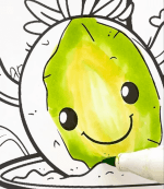 Smiling Cactus In A Pot Summer Coloring Page-HowToVideo