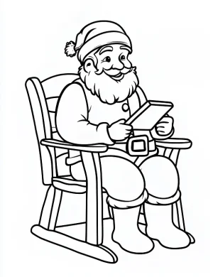 Smiling Santa Christmas Coloring Page Family Fun By Mindset Flow