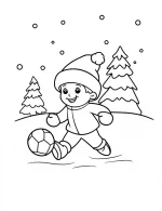 Snowy Pine Trees Winter Scenery Coloring Page By Mindset Flow