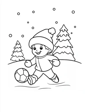 Snowy Pine Trees Winter Scenery Coloring Page By Mindset Flow