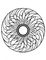 Spiral Celtic Mandala with Elegant Swirls and Symmetrical Patterns Coloring Page by Mindset Flow