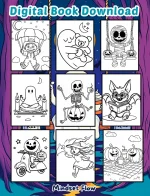 Spooky Nights Halloween Coloring Book Digital Version by Mindset Flow Preview 1