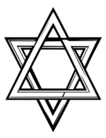 Star Of David Geometric Christmas Coloring Page By Mindset Flow