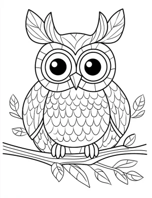 Stylish Cartoon Style With Rounded Eyes Coloring Page by Mindset Flow