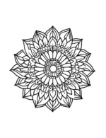Sunflower Mandala Art Adult Flower Coloring Page By Mindset Flow