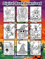 Sweet Spells Adult Halloween Coloring Book Digital Version by Mindset Flow Preview 1