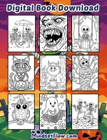 Sweet Spells Adult Halloween Coloring Book Digital Version by Mindset Flow Preview 3