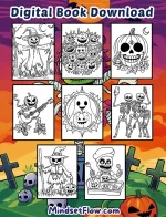 Sweet Spells Adult Halloween Coloring Book Digital Version by Mindset Flow Preview 4