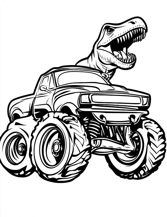 T-Rex Monster Truck With Aggressive Design By Mindset Flow