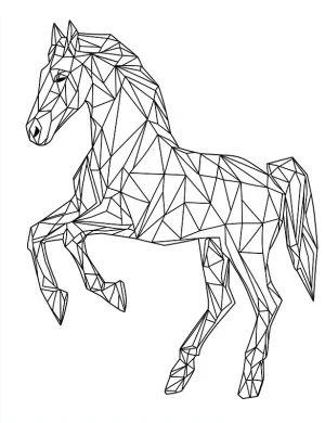 The Graceful Arabian Horse Coloring Page by Mindset Flow
