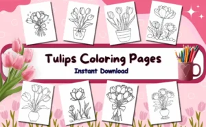 Tulips Coloring Pages