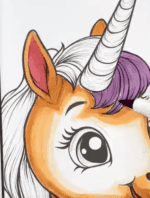 Unicorn Feeding Birds In A Garden Unicorn Coloring Page How to Video