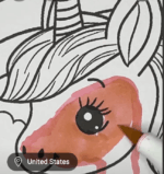 Unicorn Hugging a Large Easter Egg Coloring Page-HowToVideo