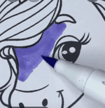 Unicorn Lying on a Fluffy Cloud with Easter Eggs Coloring Page-HowToVideo