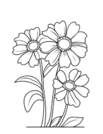 Unique Daisy Flower Bouquet Flower Coloring Page By Mindset Flow